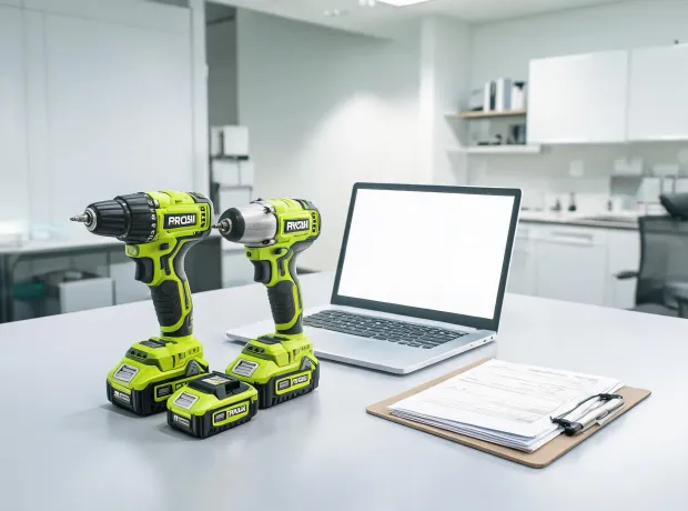 Ryobi support desk with tool kit