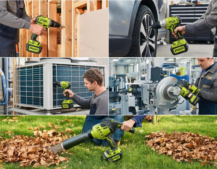 Ryobi tool systems across industries