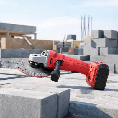angle grinder with diamond cup wheel