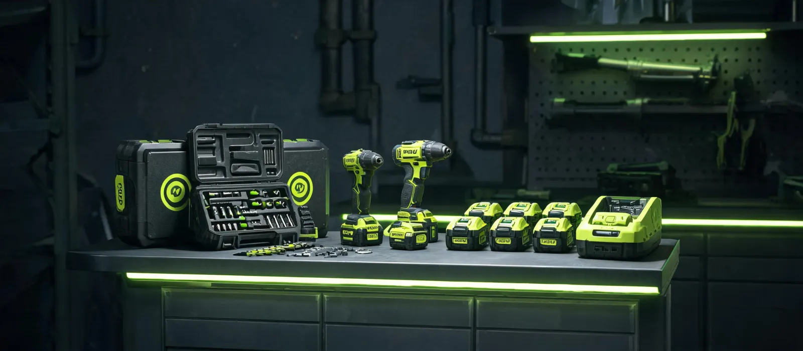 Ryobi tools prepared for field deployment